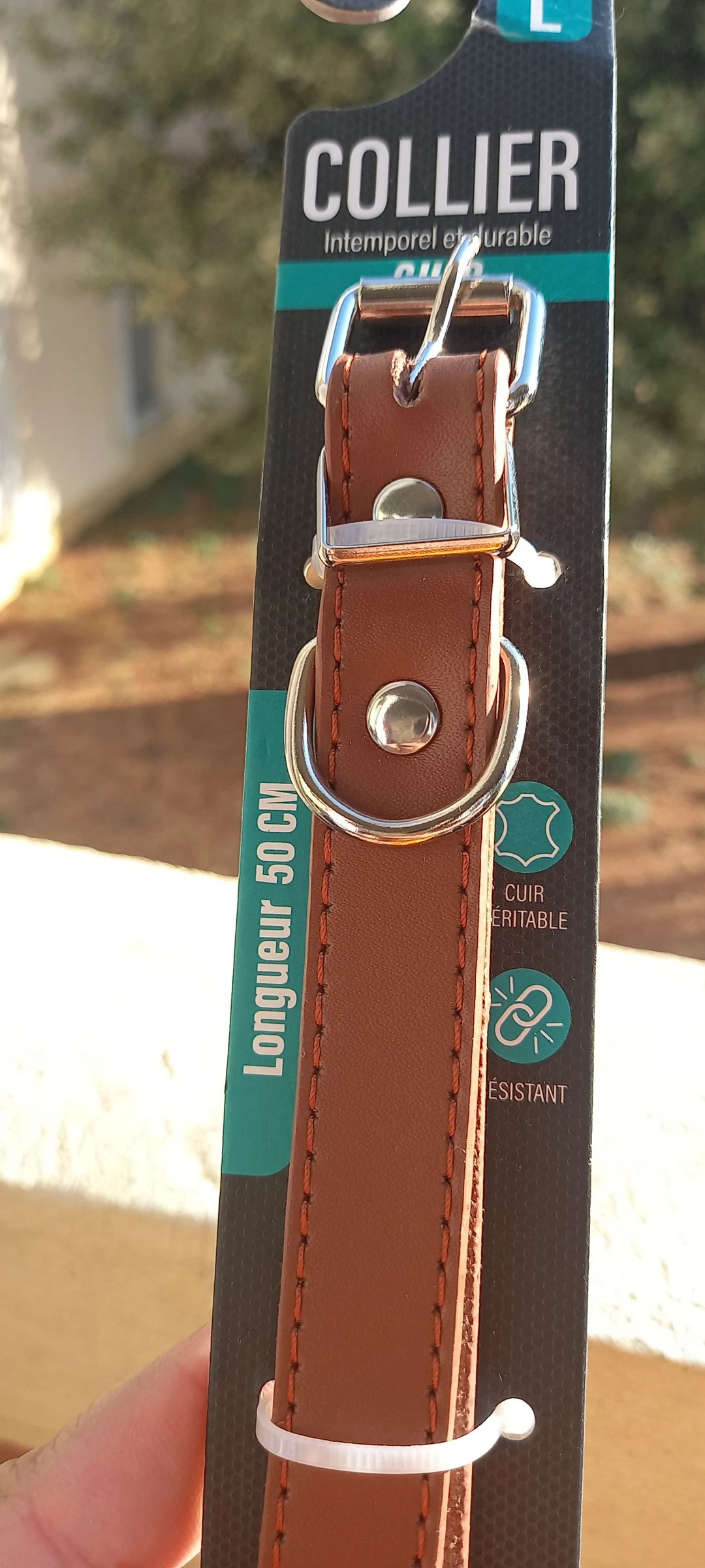 Leren hondenhalsband maat L – photo 3